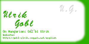 ulrik gobl business card